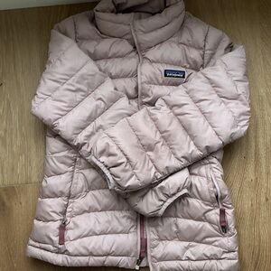 Patagonia Kids Puffer Jacket in Light Pink